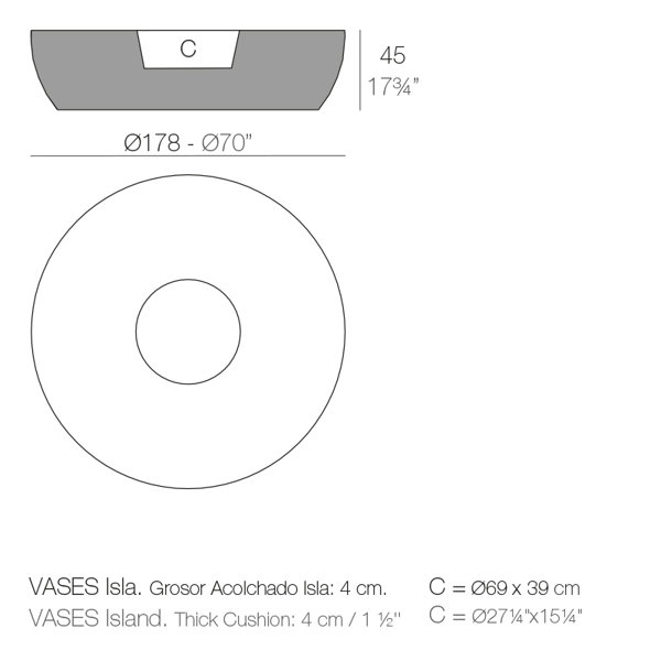 Vondom Vases Island Plastic Tree Bench Wayfair
